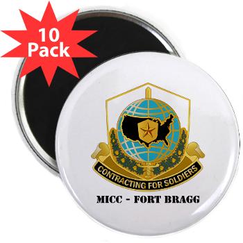 MICCFB - M01 - 01 - DUI - MICC - Fort Bragg with Text - 2.25" Magnet (10 pack) - Click Image to Close