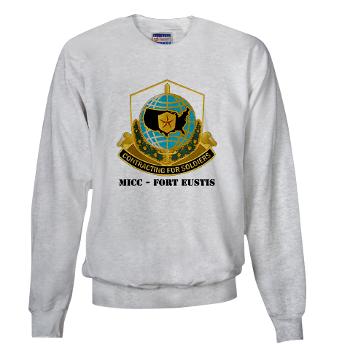 MICCFE - A01 - 03 - MICC - FORT EUSTIS with Text - Sweatshirt - Click Image to Close