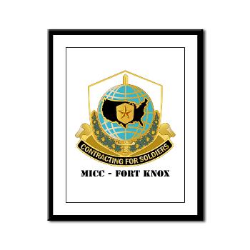 MICCFK - M01 - 02 - MICC - FORT KNOX with Text Framed Panel Print