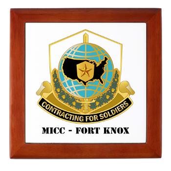 MICCFK - M01 - 03 - MICC - FORT KNOX with Text Keepsake Box