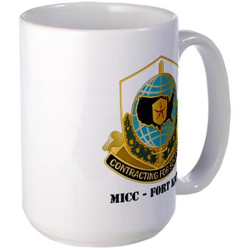 MICCFK - M01 - 03 - MICC - FORT KNOX with Text Large Mug