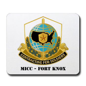 MICCFK - M01 - 03 - MICC - FORT KNOX with Text Mousepad