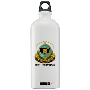 MICCFK - M01 - 03 - MICC - FORT KNOX with Text Sigg Water Bottle 1.0L - Click Image to Close