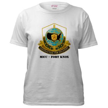 MICCFK - A01 - 04 - MICC - FORT KNOX with Text Women's T-Shirt - Click Image to Close