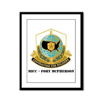 MICCFM - M01 - 02 - MICC - FORT MCPHERSON with Text - Framed Panel Print