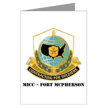 MICCFM - M01 - 02 - MICC - FORT MCPHERSON with Text - Greeting Cards (Pk of 20)