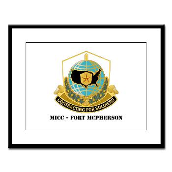 MICCFM - M01 - 02 - MICC - FORT MCPHERSON with Text - Large Framed Print