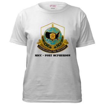 MICCFM - A01 - 04 - MICC - FORT MCPHERSON with Text - Women's T-Shirt