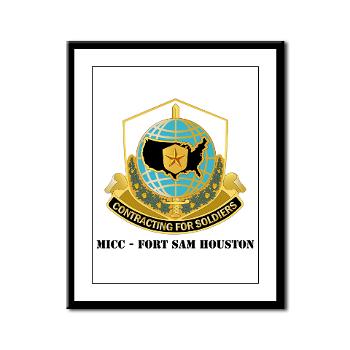 MICCFSH - M01 - 02 - MICC - FORT SAM HOUSTON with Text Framed Panel Print - Click Image to Close
