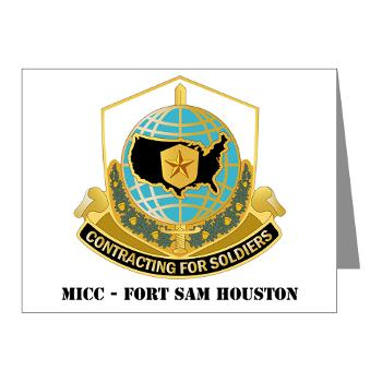 MICCFSH - M01 - 02 - MICC - FORT SAM HOUSTON with Text Note Cards (Pk of 20) - Click Image to Close
