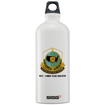 MICCFSH - M01 - 03 - MICC - FORT SAM HOUSTON with Text Sigg Water Bottle 1.0L