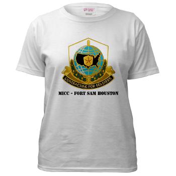 MICCFSH - A01 - 04 - MICC - FORT SAM HOUSTON with Text Women's T-Shirt