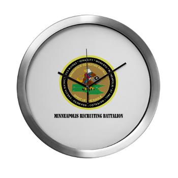 MINNEAPOLIS - M01 - 03 - DUI - Minneapolis Recruiting Bn with text - Modern Wall Clock - Click Image to Close