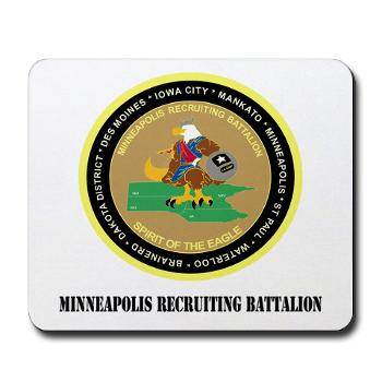 MINNEAPOLIS - M01 - 03 - DUI - Minneapolis Recruiting Bn with text - Mousepad - Click Image to Close