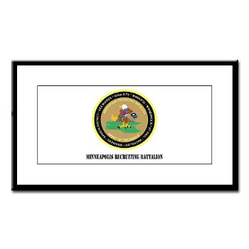 MINNEAPOLIS - M01 - 02 - DUI - Minneapolis Recruiting Bn with text - Small Framed Print