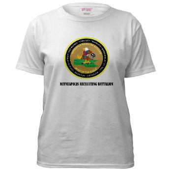 MINNEAPOLIS - A01 - 04 - DUI - Minneapolis Recruiting Bn with text - Women's T-Shirt - Click Image to Close
