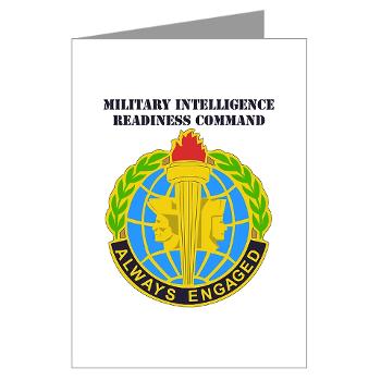 MIRC - M01 - 02 - DUI - Military Intelligence Readiness Command with text - Greeting Cards (Pk of 10) - Click Image to Close