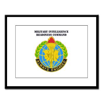 MIRC - M01 - 02 - DUI - Military Intelligence Readiness Command with text - Large Framed Print