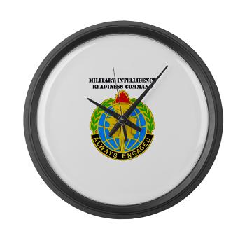 MIRC - M01 - 03 - DUI - Military Intelligence Readiness Command with text - Large Wall Clock