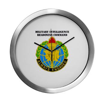 MIRC - M01 - 03 - DUI - Military Intelligence Readiness Command with text - Modern Wall Clock