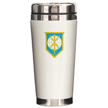 MIRC - M01 - 03 - SSI - Military Intelligence Readiness Command with text - Ceramic Travel Mug - Click Image to Close