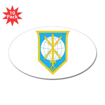 MIRC - M01 - 01 - SSI - Military Intelligence Readiness Command with text - Sticker (Oval 10 pk)