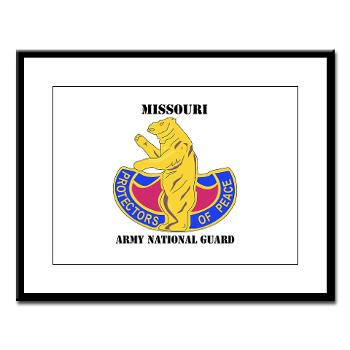MOARNG - M01 - 02 - DUI - MISSOURI ARMY NATIONAL GUARD WITH TEXT - Large Framed Print
