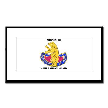 MOARNG - M01 - 02 - DUI - MISSOURI ARMY NATIONAL GUARD WITH TEXT - Small Framed Print
