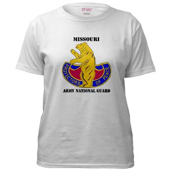 MOARNG - A01 - 04 - DUI - MISSOURI ARMY NATIONAL GUARD WITH TEXT - Women's T-Shirt