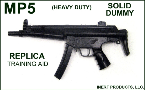 MP-5 Rubber Duck Inert, Replica MP5, Solid Dummy Training Aid