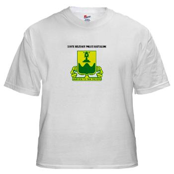 519MPB - A01 - 04 - 519th Military Police Battalion with Text - White t-Shirt