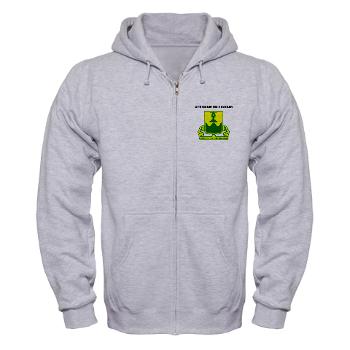 519MPB - A01 - 03 - 519th Military Police Battalion with Text - Zip Hoodie