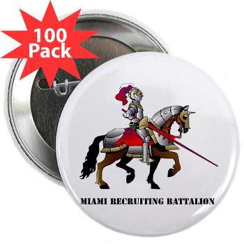 MRB - M01 - 01 - DUI - Miami Recruiting Battalion with Text - 2.25" Button (100 pack)