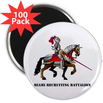 MRB - M01 - 01 - DUI - Miami Recruiting Battalion with Text - 2.25" Magnet (100 pack)