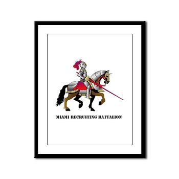MRB - M01 - 02 - DUI - Miami Recruiting Battalion with Text - Framed Panel Print - Click Image to Close