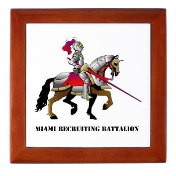 MRB - M01 - 03 - DUI - Miami Recruiting Battalion with Text - Keepsake Box