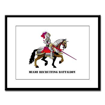 MRB - M01 - 02 - DUI - Miami Recruiting Battalion with Text - Large Framed Print - Click Image to Close