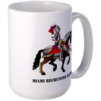 MRB - M01 - 03 - DUI - Miami Recruiting Battalion with Text - Large Mug - Click Image to Close