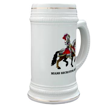 MRB - M01 - 03 - DUI - Miami Recruiting Battalion with Text - Stein