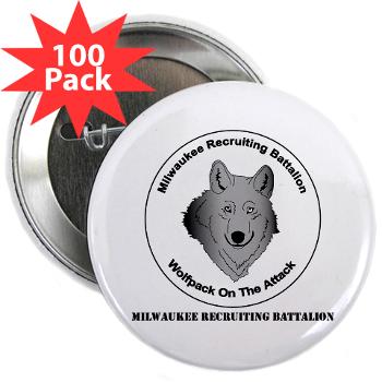 MRB - M01 - 01 - DUI - Milwaukee Recruiting Bn - 2.25" Button (100 pack)