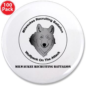 MRB - M01 - 01 - DUI - Milwaukee Recruiting Bn - 3.5" Button (100 pack)