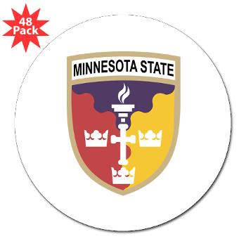 MSU - M01 - 01 - SSI - ROTC - Minnesota State University - 3" Lapel Sticker (48 pk)