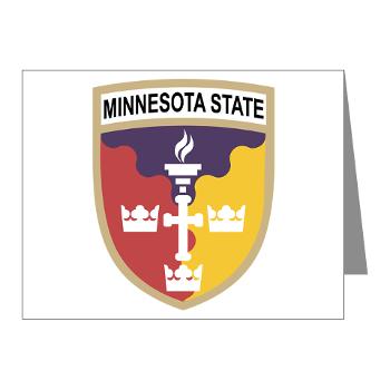 MSU - M01 - 02 - SSI - ROTC - Minnesota State University - Note Cards (Pk of 20) - Click Image to Close