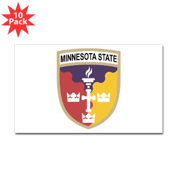 MSU - M01 - 01 - SSI - ROTC - Minnesota State University - Sticker (Rectangle 10 pk) - Click Image to Close