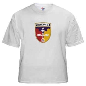 MSU - A01 - 04 - SSI - ROTC - Minnesota State University - White t-Shirt - Click Image to Close