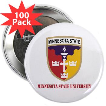 MSU - M01 - 01 - SSI - ROTC - Minnesota State University with Text - 2.25" Button (100 pack)