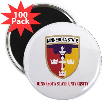 MSU - M01 - 01 - SSI - ROTC - Minnesota State University with Text - 2.25" Magnet (100 pack)