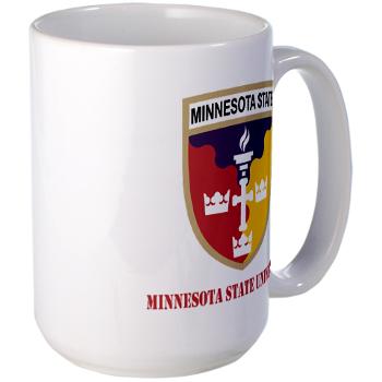 MSU - M01 - 03 - SSI - ROTC - Minnesota State University with Text - Large Mug - Click Image to Close