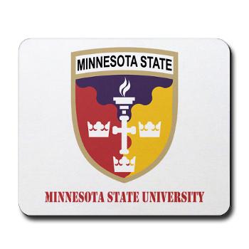 MSU - M01 - 03 - SSI - ROTC - Minnesota State University with Text - Mousepad