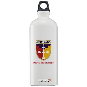 MSU - M01 - 03 - SSI - ROTC - Minnesota State University with Text - Sigg Water Bottle 1.0L
